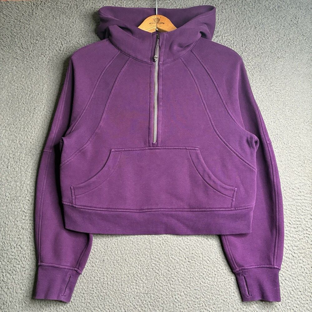 Lululemon Scuba Oversized Half Zip Hoodie XS/S Dramatic Magenta Purple Pullover